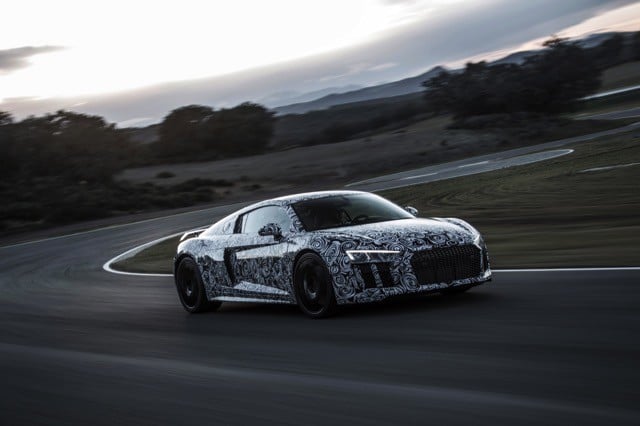 Nuova Audi R8: MICHELIN Pilot Sport Cup 2 in 1° Equipaggiamento 1 Prototypenfahrt Audi R8