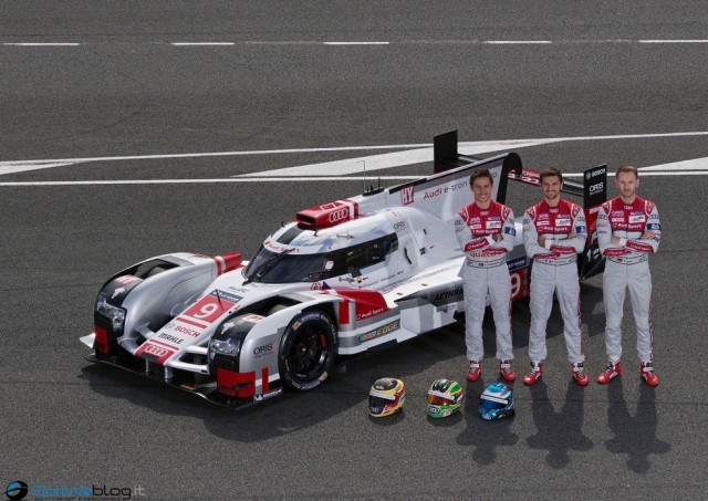 Audi R18 e-tron quattro #9 (Audi Sport Team Joest), Filipe Albuquerque, Marco Bonanomi, Ren&eacute; Rast