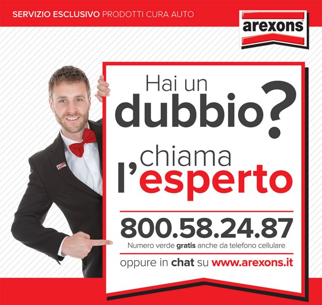 Hai un dubbio su come curare la tua auto? Chiama l’esclusivo Assistente Arexons 1 Arexons_locandina_concierge_JPG
