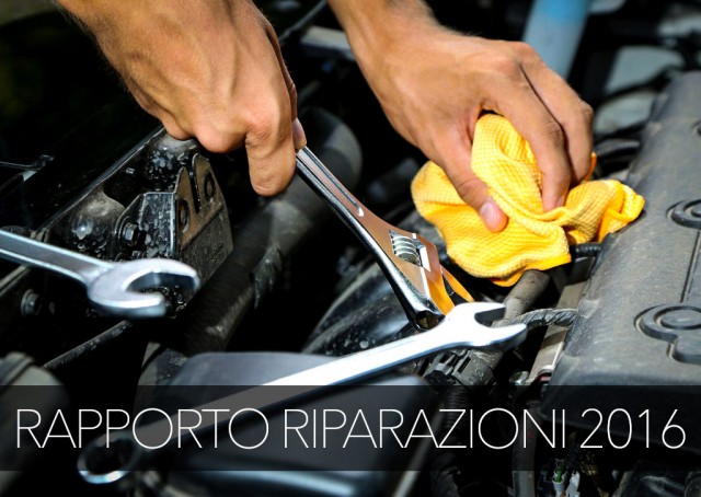 Riparazioni Auto: Tutti i Prezzi ed Interventi. Rapporto 2016 1 Riparare Auto Online
