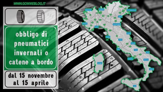 OBBLIGO Gomme NEVE o Catene a bordo 2022 1 Ordinanze Neve autostrade