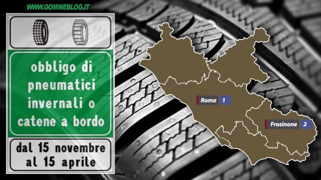 Ordinanze Pneumatici Invernali 2017: Obbligo nel LAZIO 1 Ordinanze Neve LAZIO