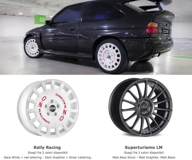 Ford Sierra ed Escort Cosworth, arrivano i Cerchi in lega OZ da 17” Omologati NAD 1 OZ Ford Escort