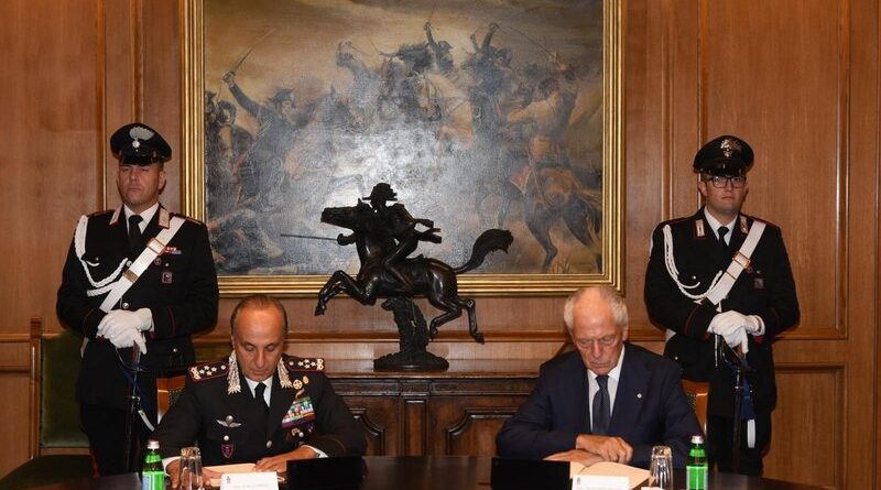 Firma del protocollo tra Carabinieri e Pirelli per la sperimentazione Cyber Tyre a Roma